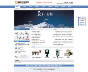 蓝色企业网站 标准企业网站 蓝色大气适合多个行业