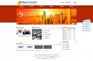 红色电子行业网站 标准代码 美观大气 利于优化