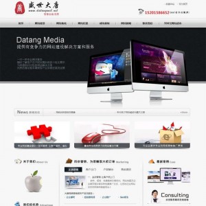 炫酷的网络公司织梦模板