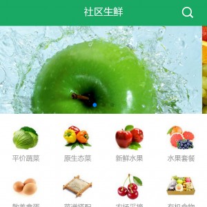 蔬菜水果手机微信商城模板源码