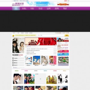 dedecms薇薇新娘婚纱摄影网站源码